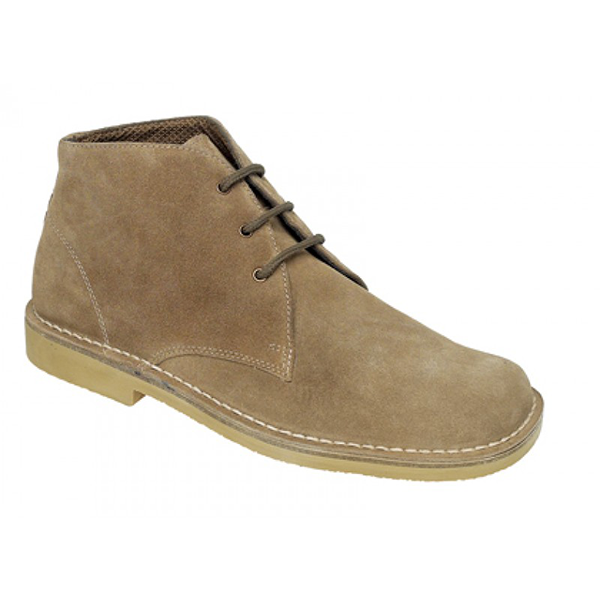 Roamers 3 Eyelet Desert Boot - Wide Shoes Limited